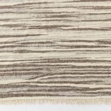 8x10 Striped Pattern Brown & Beige Vintage Kilim Rug, 232x291Cm