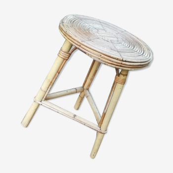 Tabouret en rotin