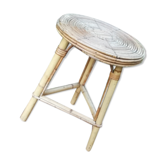 Rattan tabouret