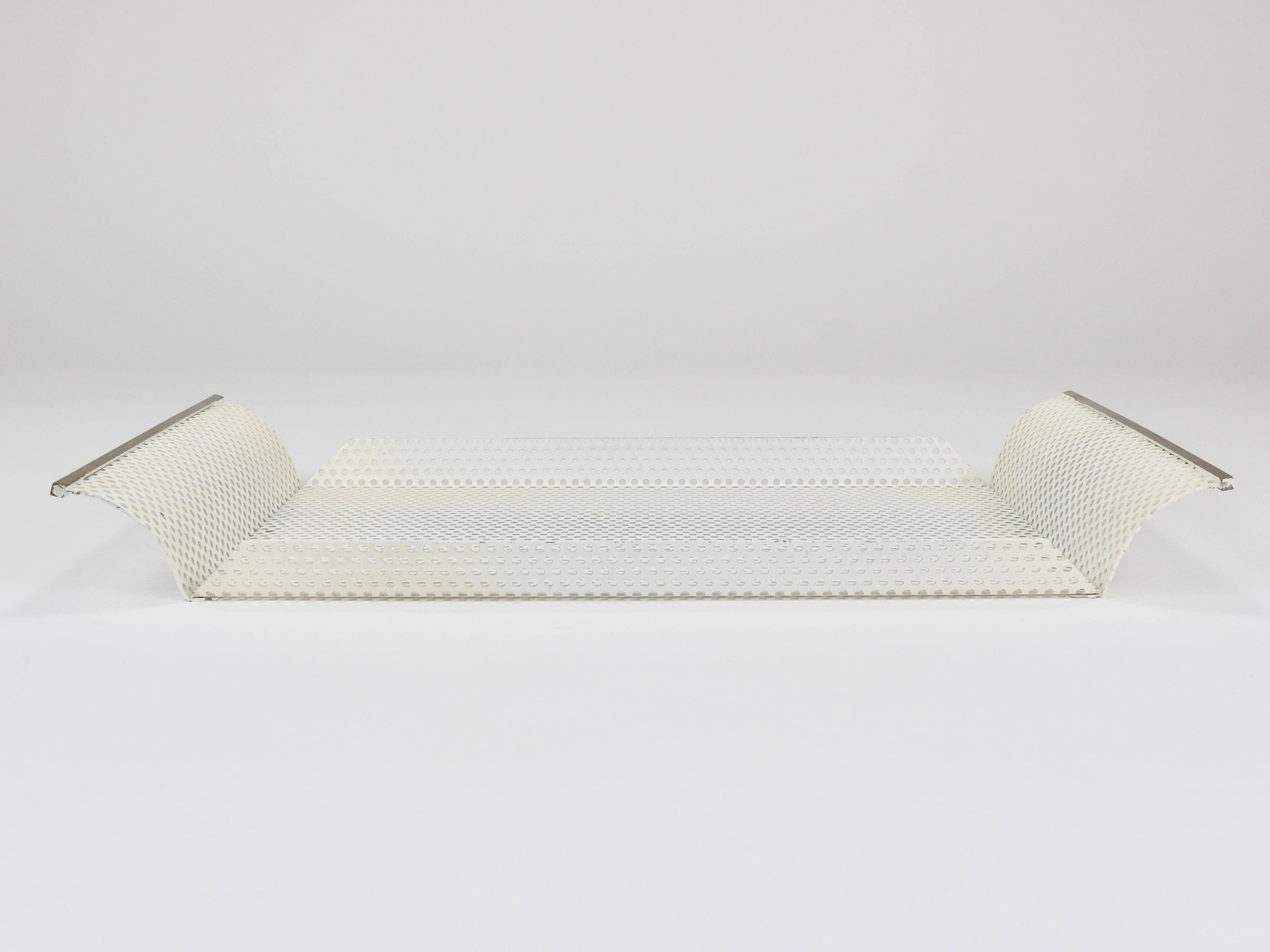 United Workshops Rigitulle brass and perforated metal plateau, Germany, 1970s