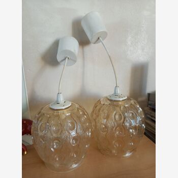 Lot 2 pressed molded glass suspensions