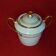 Paillet Limoges - large porcelain sugar pot art deco gilded décor
