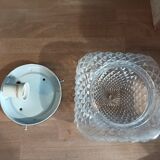 Ceiling lamp diamond molded glass metal base