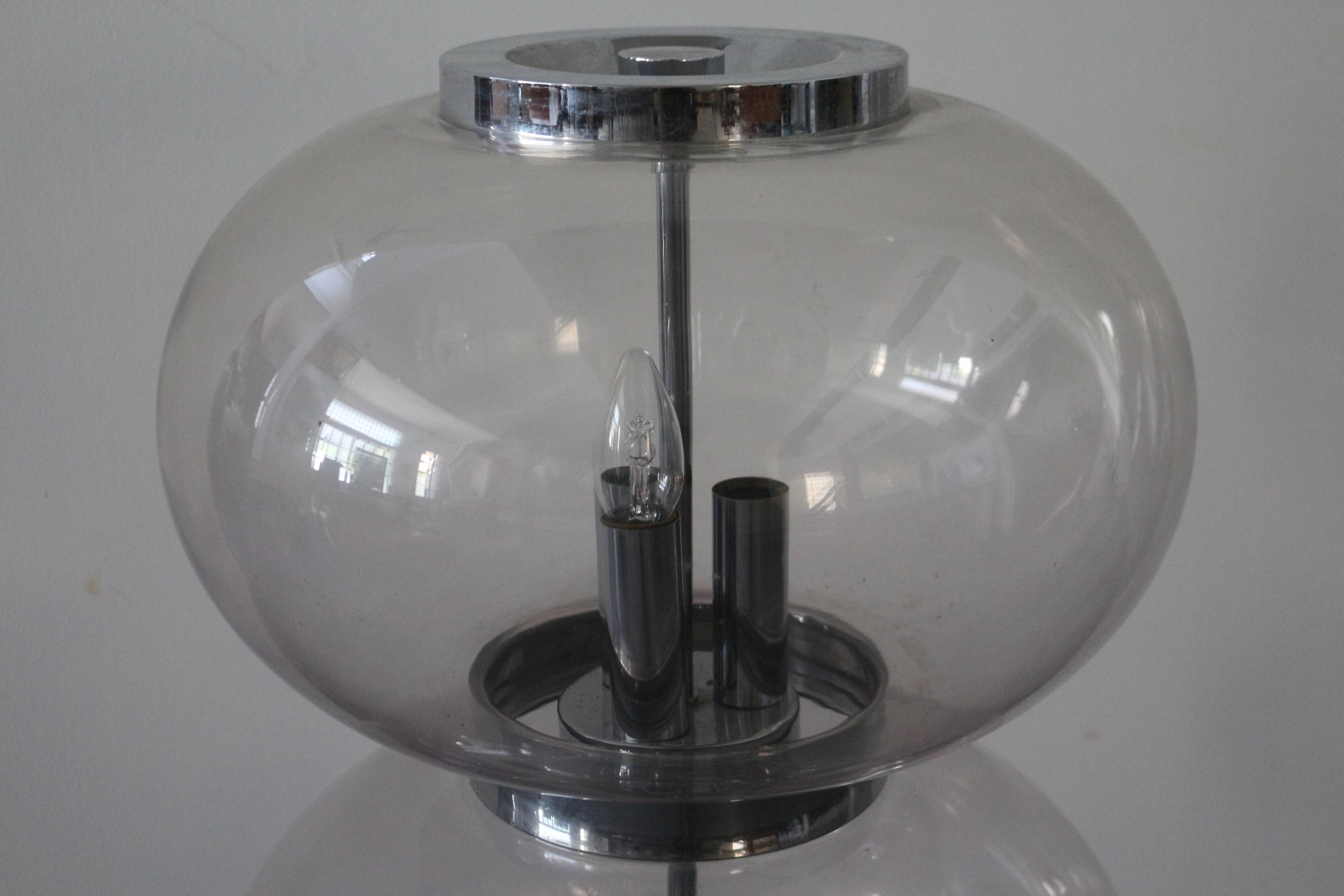 Lamp 70s glass globes