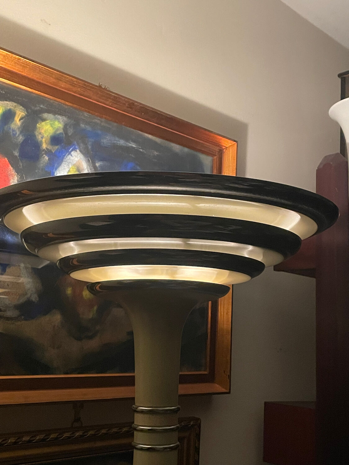 Art Deco metal floor lamp