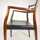 Danish Modern roosewood and leather Mod. 62 Niels Møller chair, 1962