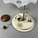 60s 70s Lamp Fixture Ceiling Lamp Flush Mount Doria Glass Space Age
