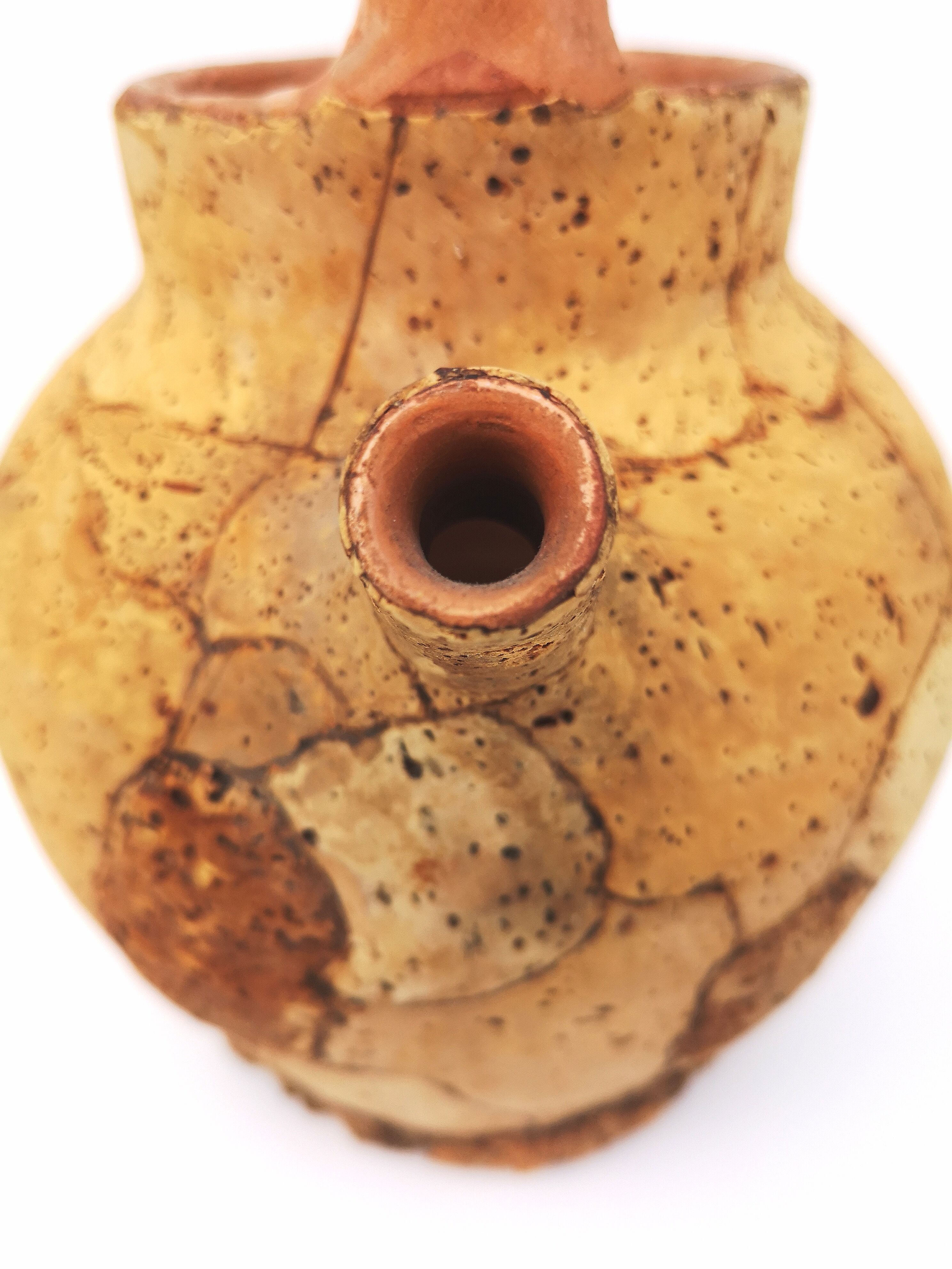 Gargoulette, terracotta jug and cork