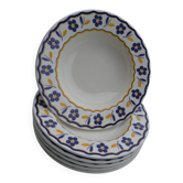 6 assiettes creuses Ceraminter Italy