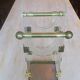 Umbrella stand in brass and clear lucite / plexiglass, 1960s