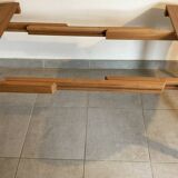 Table danoise teck scandinave par Oluf Theodor Larsen 1960 extensible