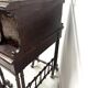Bureau a gradins en bois décoré de pyrogravures XIX siècle
