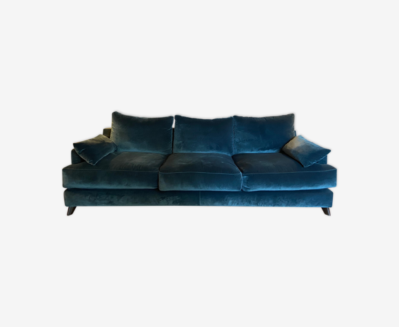 AMPM Alwine sofa in peacock blue 4 places | Selency
