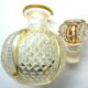 Baccarat perfume bottle, yellow eds and diamond tips