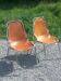 Pair of designer chairs by Charlotte Perriand for Les Arcs.