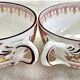 2 anciennes tasses + sous-tasses à thé porcelaine Sarreguemines Minton