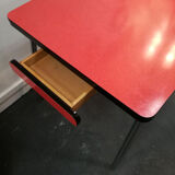 Red formica table