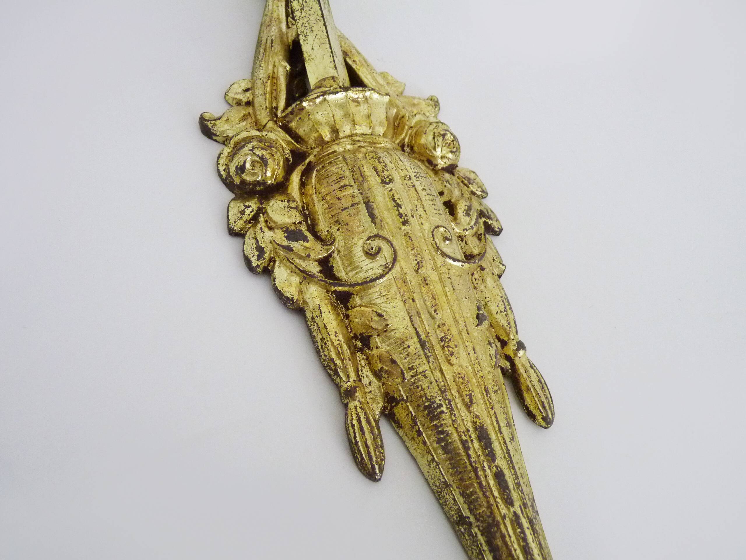 Pair of Art Nouveau bronze wall lights