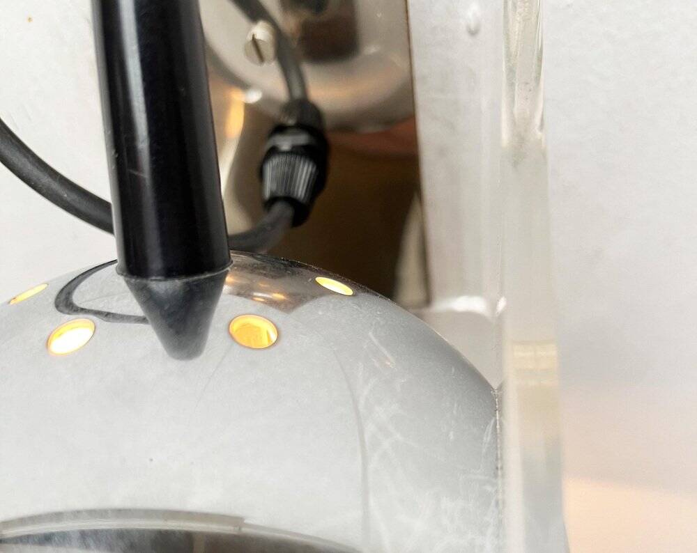 German wall lamps model 540 from the mid-century space age in the style of Gino Sarfatti, 1960s, set of 2.