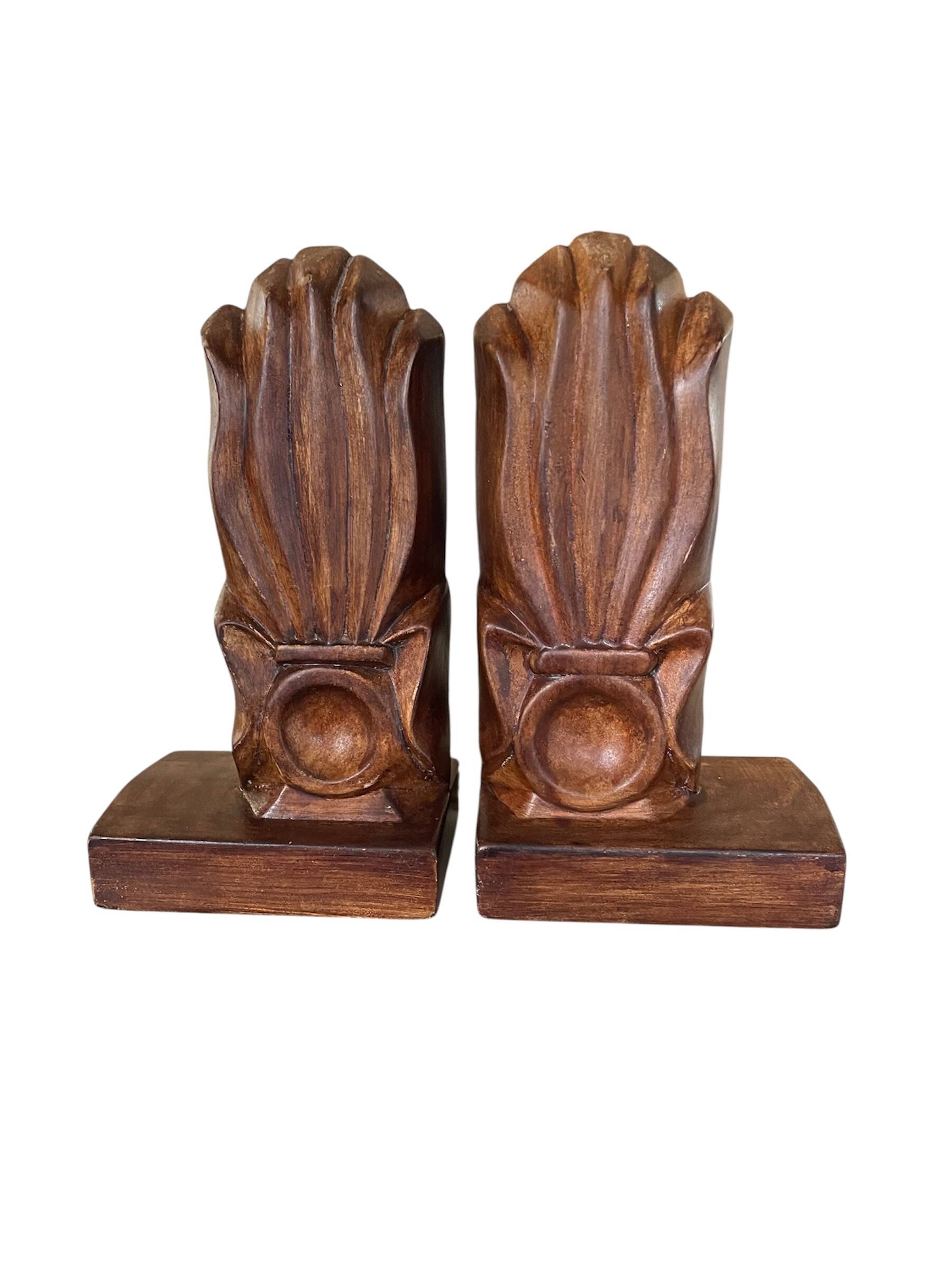 Art Deco ceramic bookends