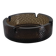 Dark smoked glass ashtray from the 1970s.
