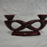 Pair of ceramic candlesticks "vintage"