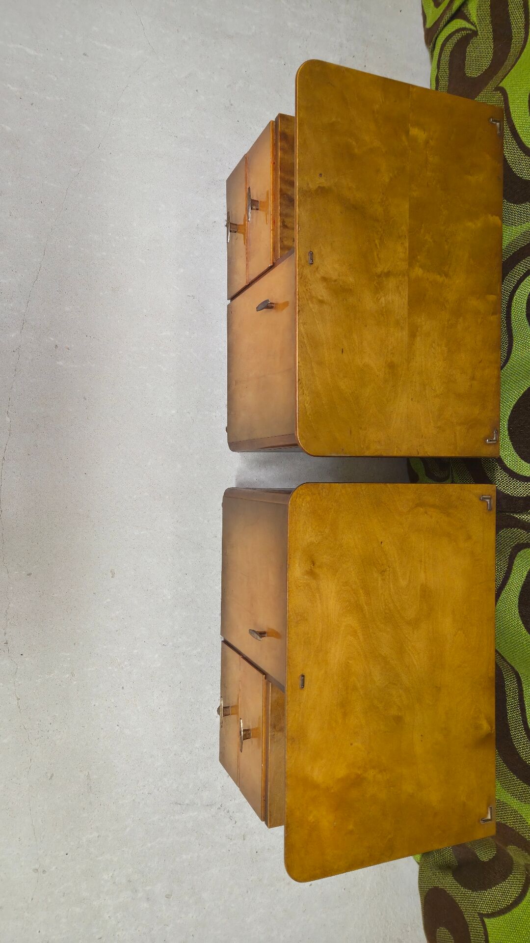 Pair of vintage bedside tables from the 1960s.