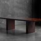 Minimalist Bamboo Dining Table in the Style of Axel Vervoordt, France, 1980s