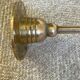 Set of three vintage brass candle holders