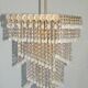 Crystal chandelier cascade, 1960s
