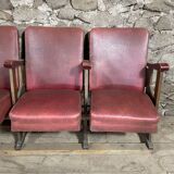 Series of 4 cinema chairs
