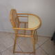 High chair child rattan of the years 60