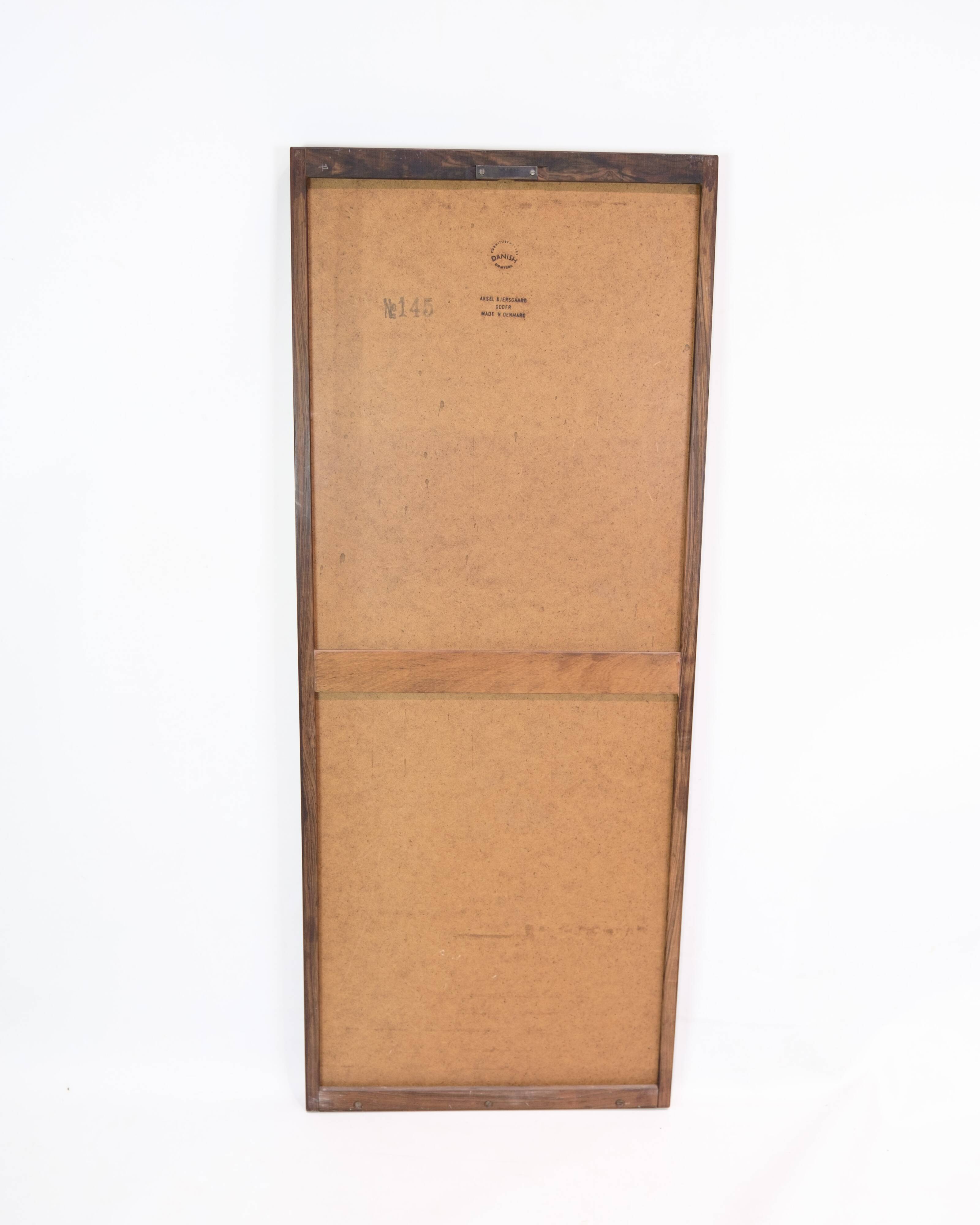 Mirror Made With Frame Of Rosewood By Aksel Kjersgaard For Odder From 1960s