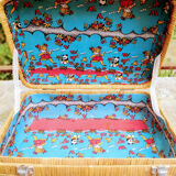 Wicker suitcase