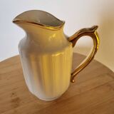 White and gold porcelain milk jug