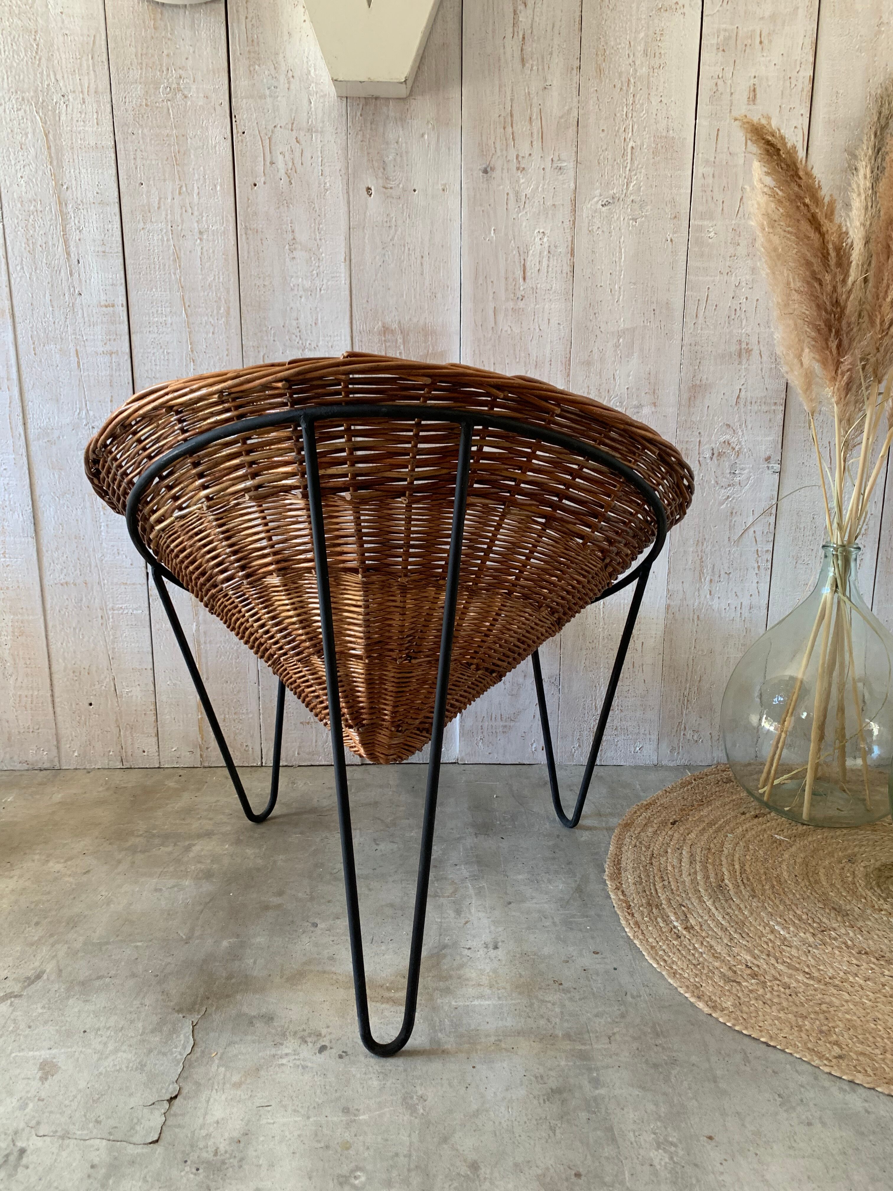 Pair of armchairs "baskets"