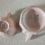 Pot à lait et tasse terre de fer Art déco