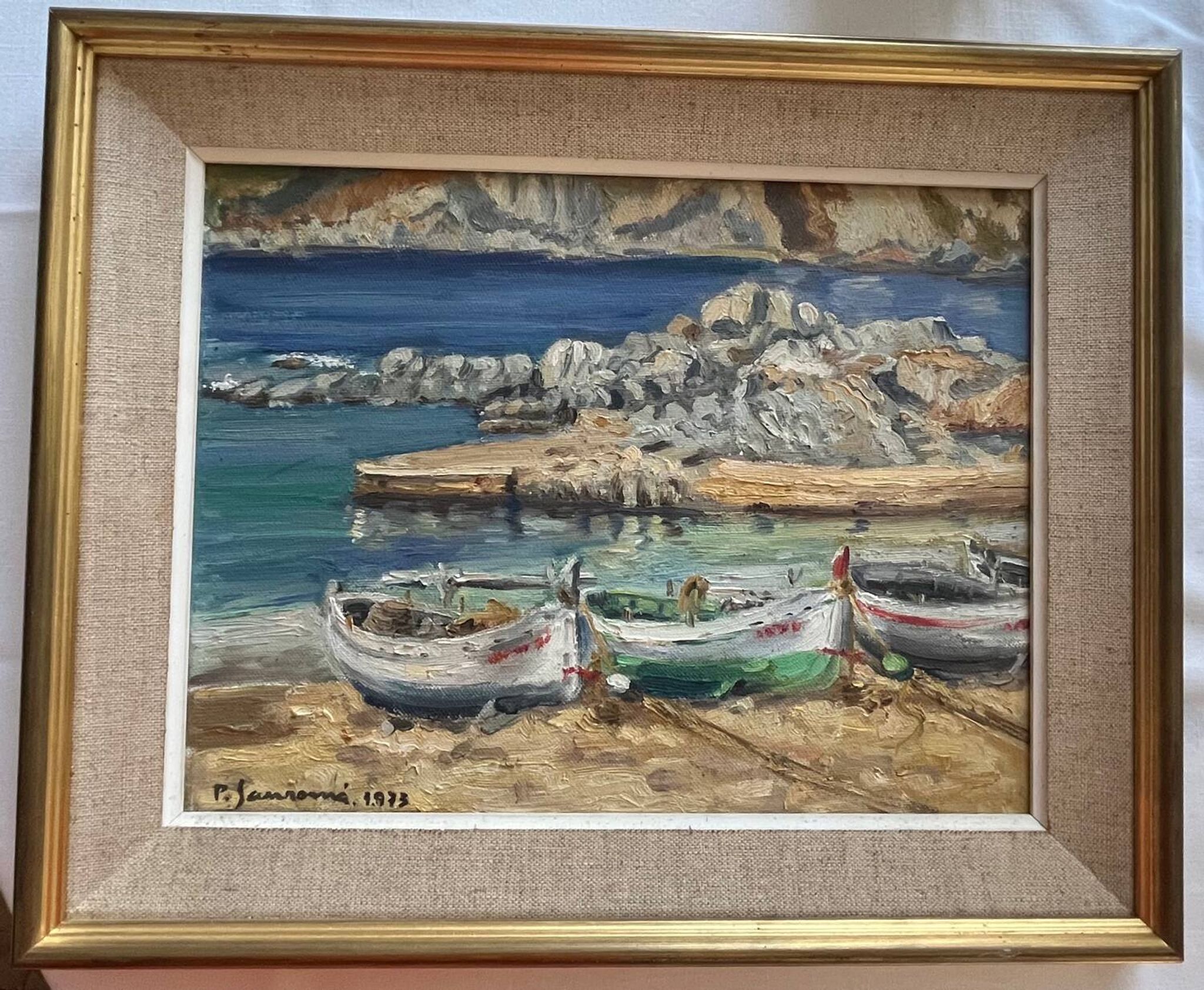 Painting: oil on marine panel