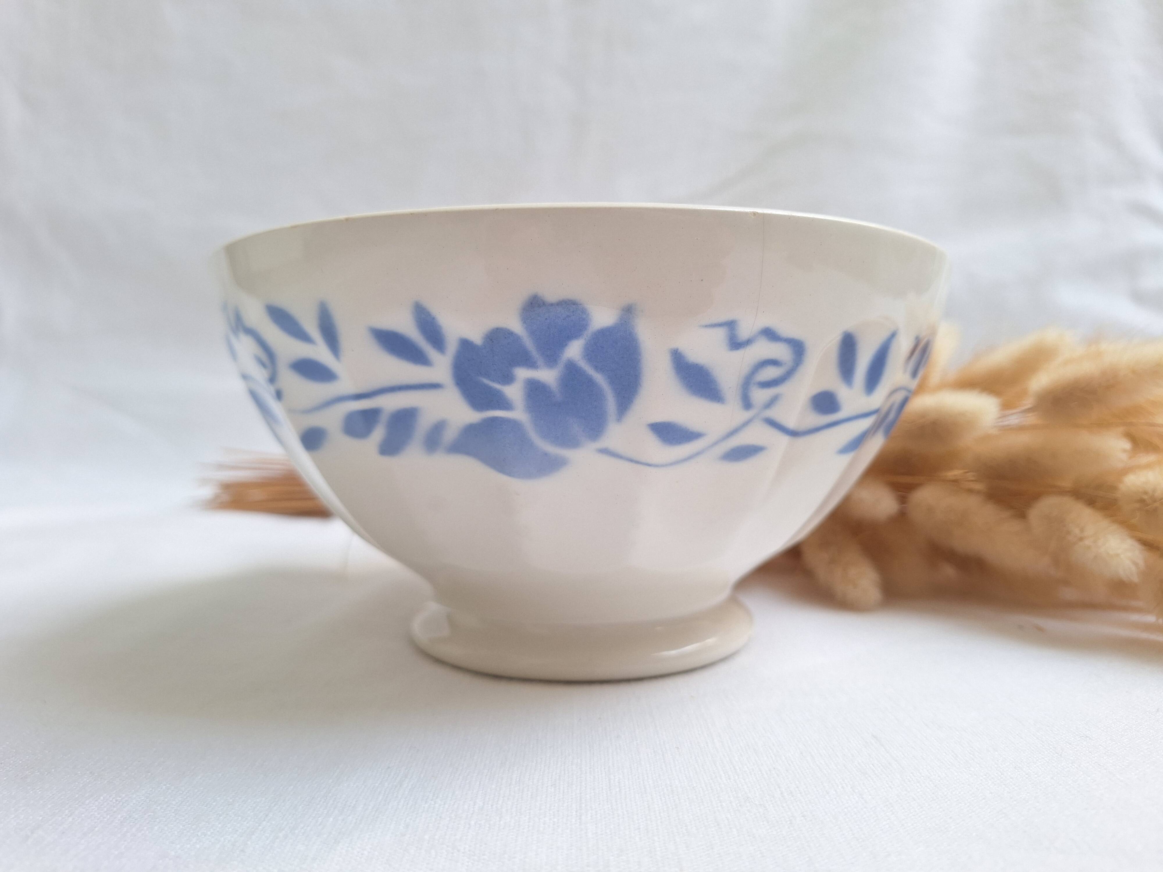 Blue and white vintage bowl