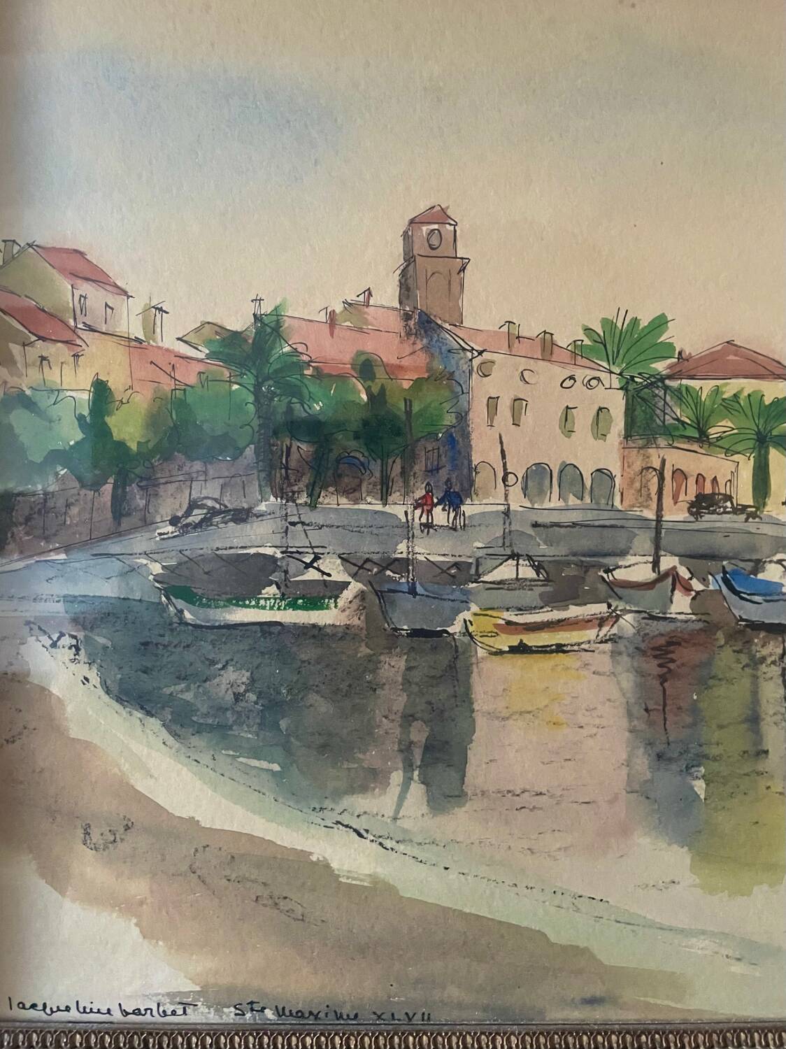 watercolour from the 1930s by Jacqueline Barbet