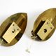 Two enchanting original Mid Century Modern brass wall lamps