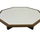 Vintage coffee table octagon design 1970s wenge octagon