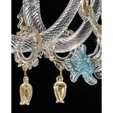 Lustre en verre de Murano début du 21ème siècle