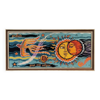 Antique Tapestry "Prelude to an Eclipse" 1980