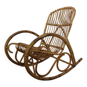 Mid-Century Italian Bamboo - rocking