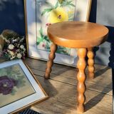 Vintage tripod wooden stool