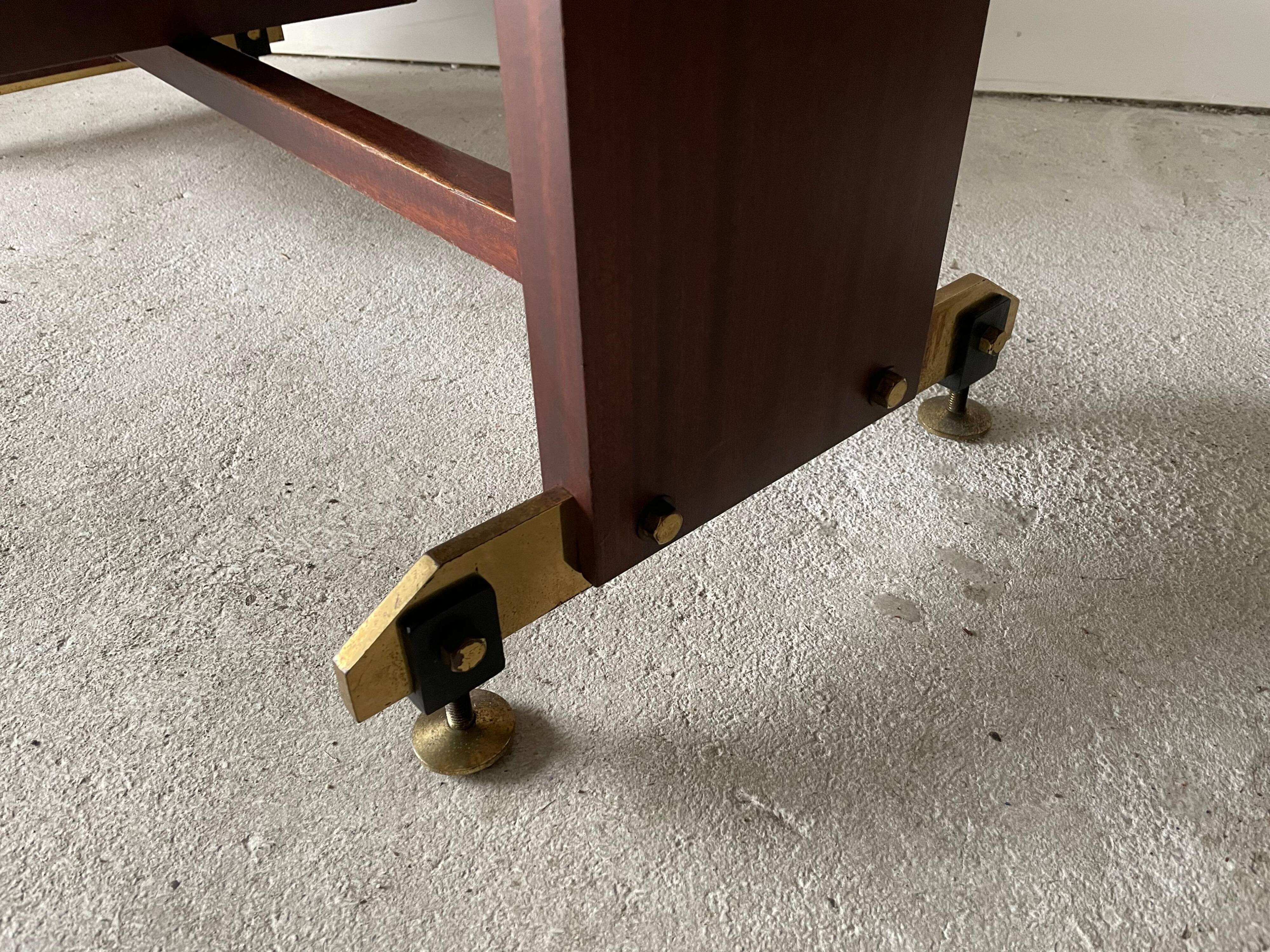 Mid-century modern Italian desk with 5 drawers, 1960s, Italy