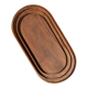 Trio of oval teak trays or cups