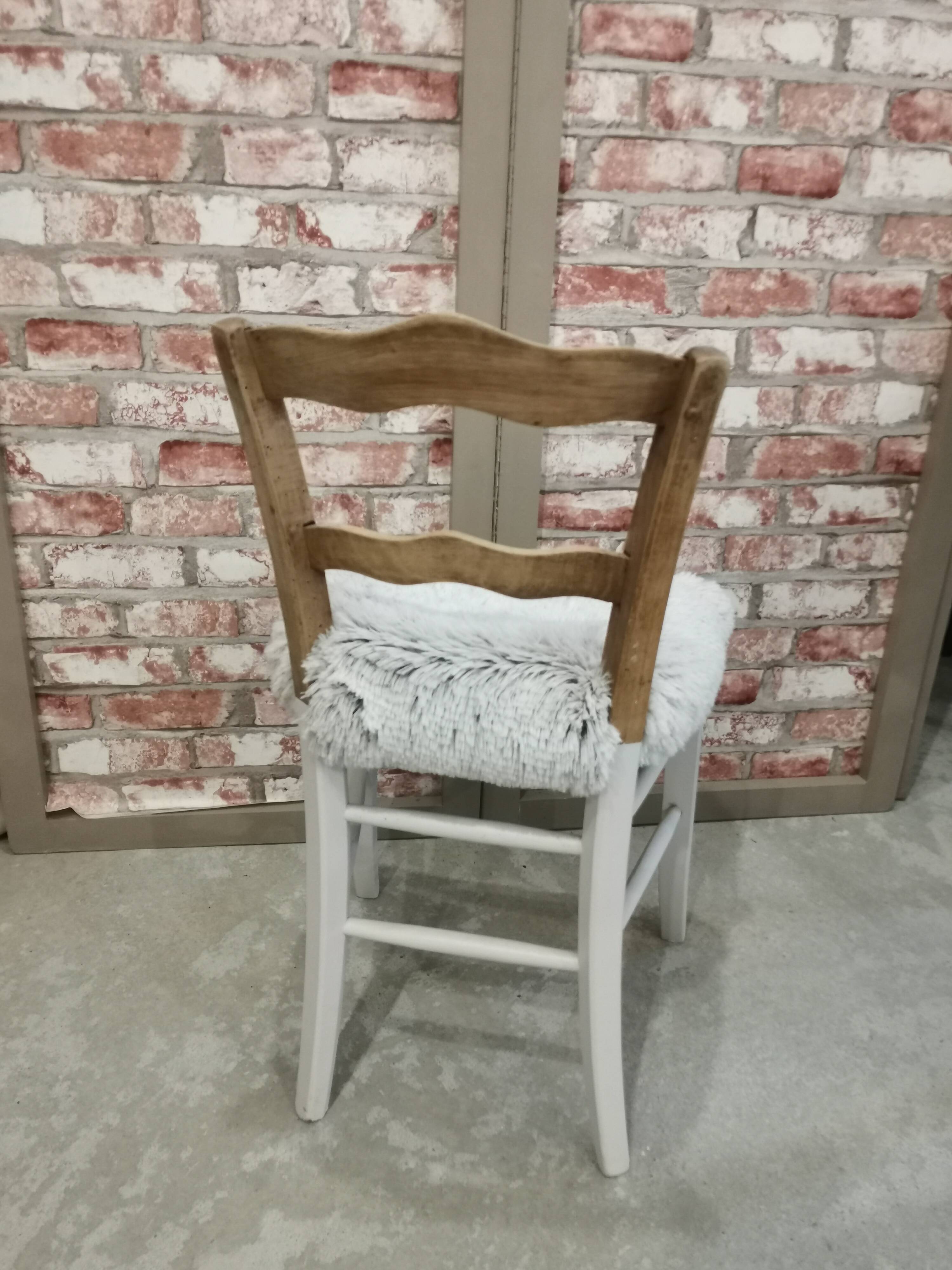 Dressing table with white marble top + chair
