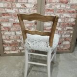 Dressing table with white marble top + chair